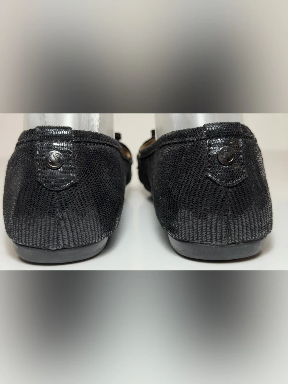 Gloria Vanderbilt GV-Lady Black Lizard Memory Foam Loafers Size 8